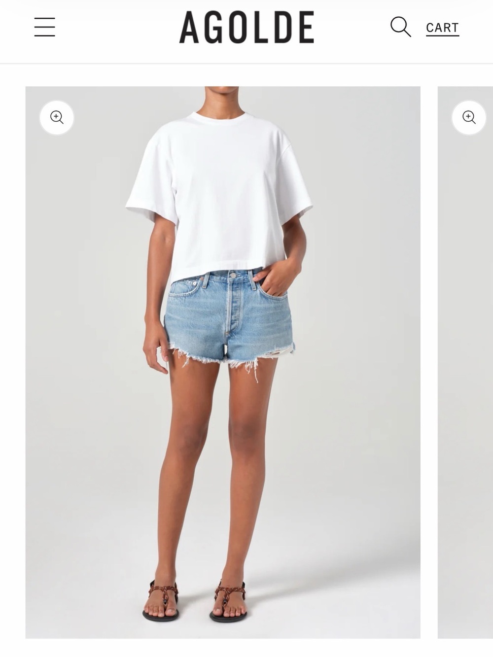 AGOLDE Parker Vintage Shorts